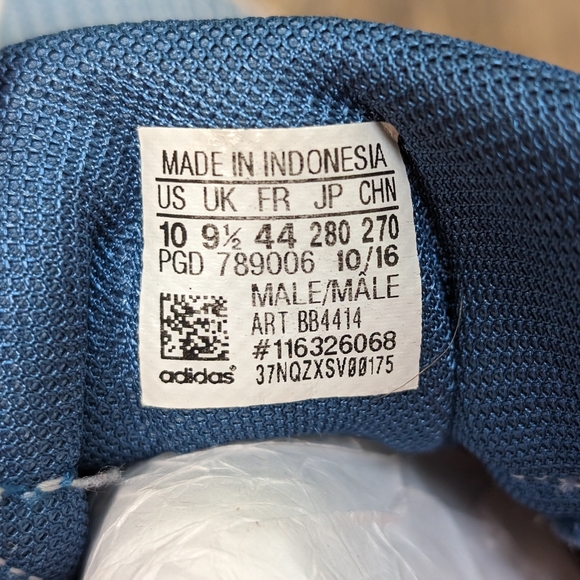 Adidas Kanadia 8 TR tail training running sneakers NEAR NEW white blue orange 10 - Picture 7 of 8